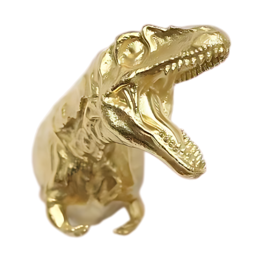 Luxury Dinosaur Wall Coat Rack / Door Knob™ | Brass Dinosaur Coat Hangers and Knobs