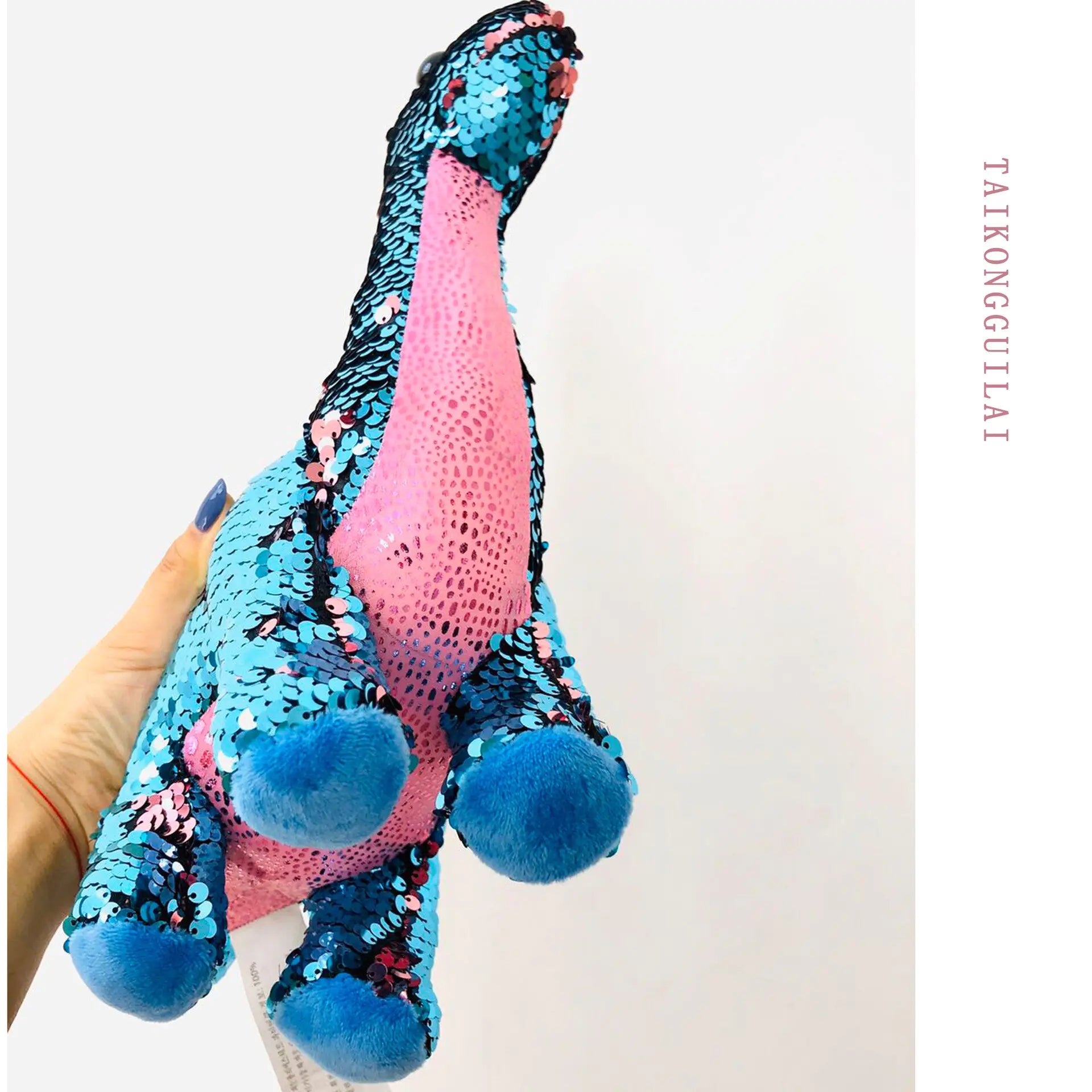 Sequin Dinosaur Color Changing Pillows Toy