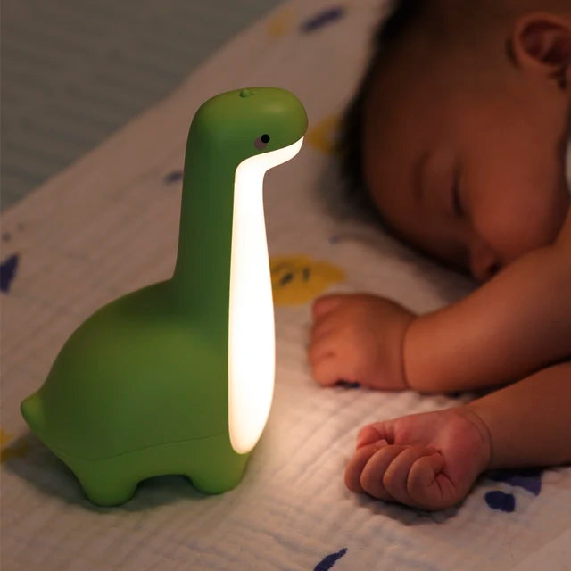 Dinosaurus Nachtlampje Schattige Kindernachtlampje Oogbescherming Bedtiming Lamp Usb Oplaadkamer Decoratie Kindercadeau