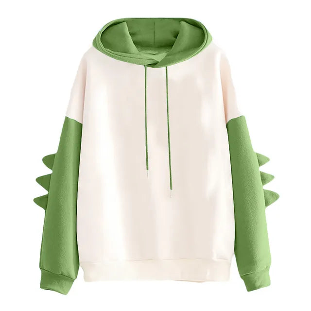 UwU Dinosaurus Hoodie™ | Zacht & Origineel Oversized Hoodie met Speelse Piekdetails