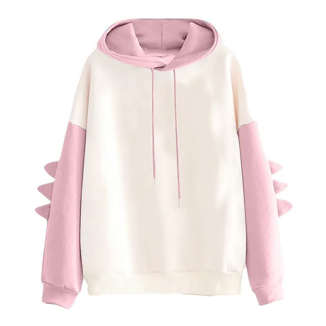 UwU Dinosaurus Hoodie™ | Zacht & Origineel Oversized Hoodie met Speelse Piekdetails