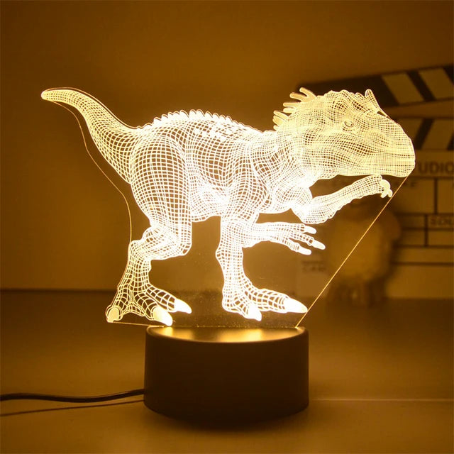 3D Dinosaurus Lamp™ | Led Dino Lamp Usb Acryl Glazen Tafel Nachtlampje Decor