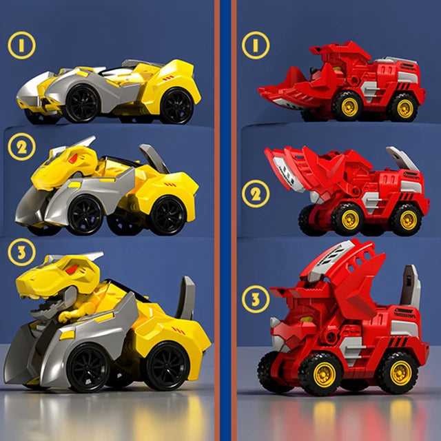 2 In 1 Transforming Dinosaur Car Transforming Toy Dino