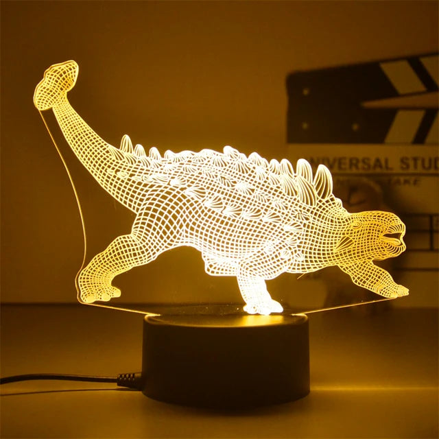 3D Dinosaurus Lamp™ | Led Dino Lamp Usb Acryl Glazen Tafel Nachtlampje Decor