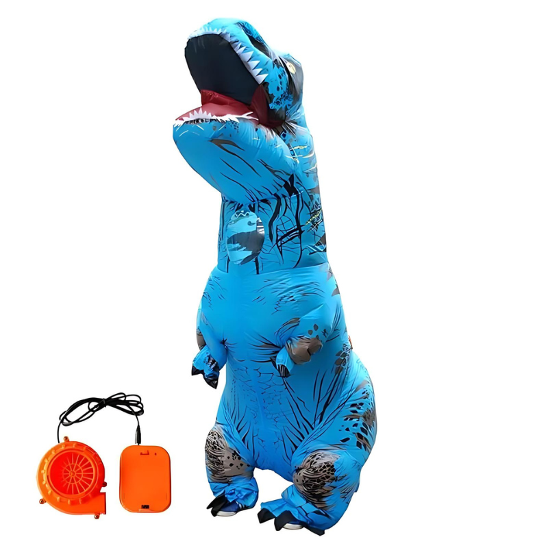 Dino Rave™ | Opblaasbaar Dinosauruskostuum voor Volwassenen en Kinderen - Dé Hit voor elk Feest!