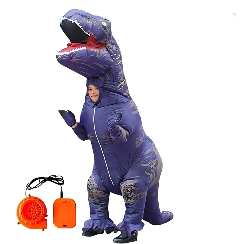 Dino Rave™ | Opblaasbaar Dinosauruskostuum voor Volwassenen en Kinderen - Dé Hit voor elk Feest!