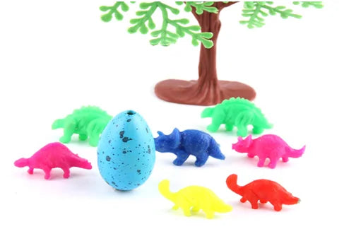 6pc Inflatable Hatching Dinosaur Eggs for Kids - Growing Dino Eggs