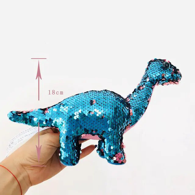 Sequin Dinosaur Color Changing Pillows Toy