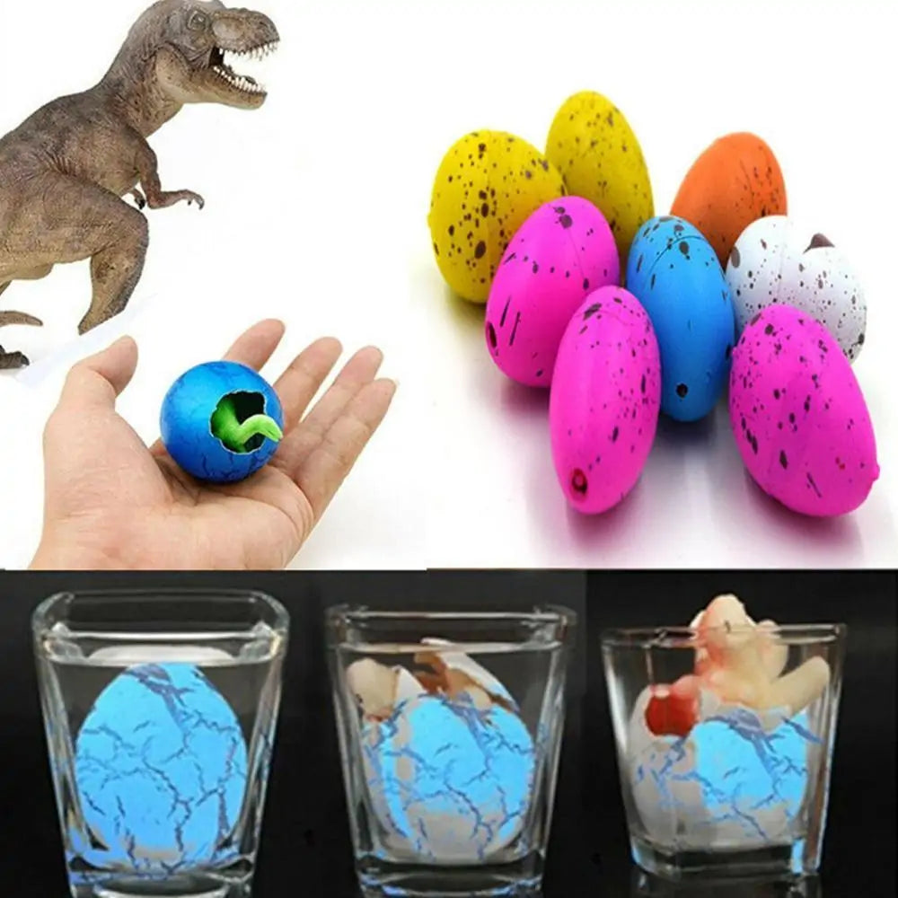 6pc Inflatable Hatching Dinosaur Eggs for Kids - Growing Dino Eggs